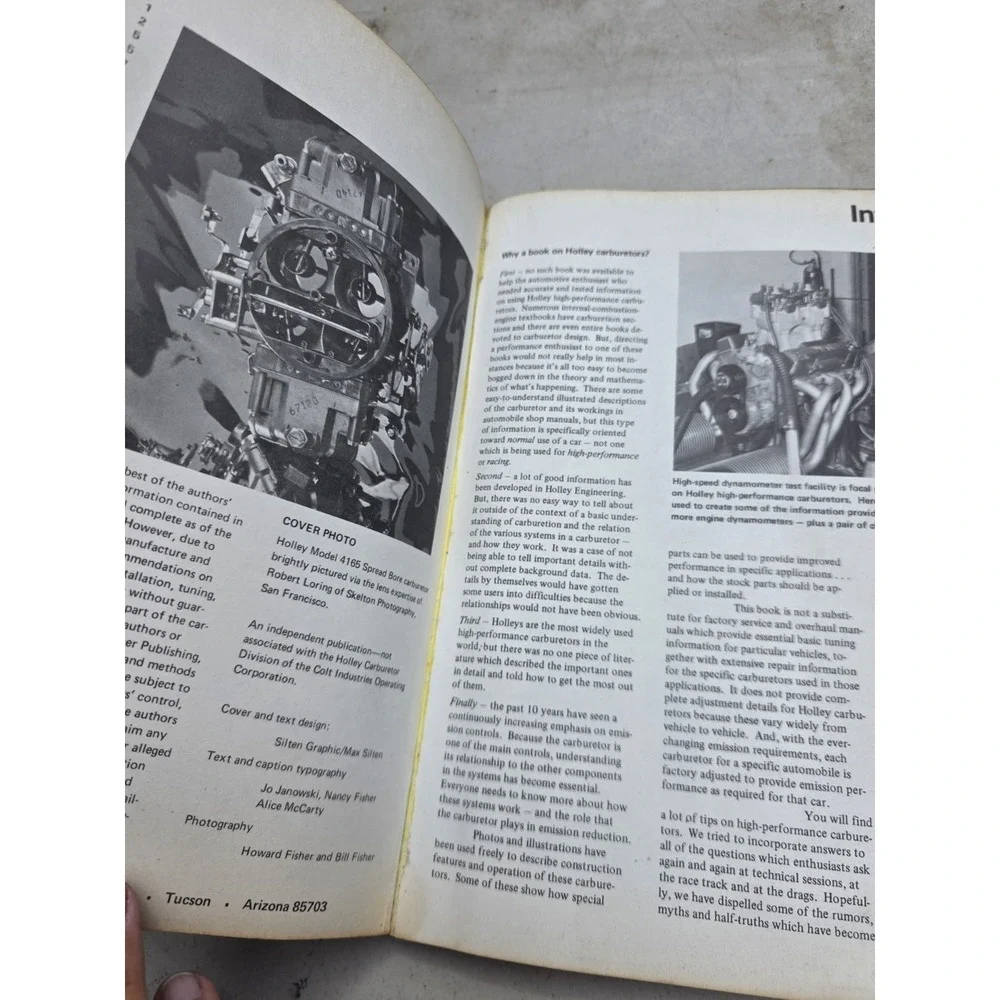 Holley Carburetors Two & Four Barrel Units-by Mike Urich HP Books 1972
